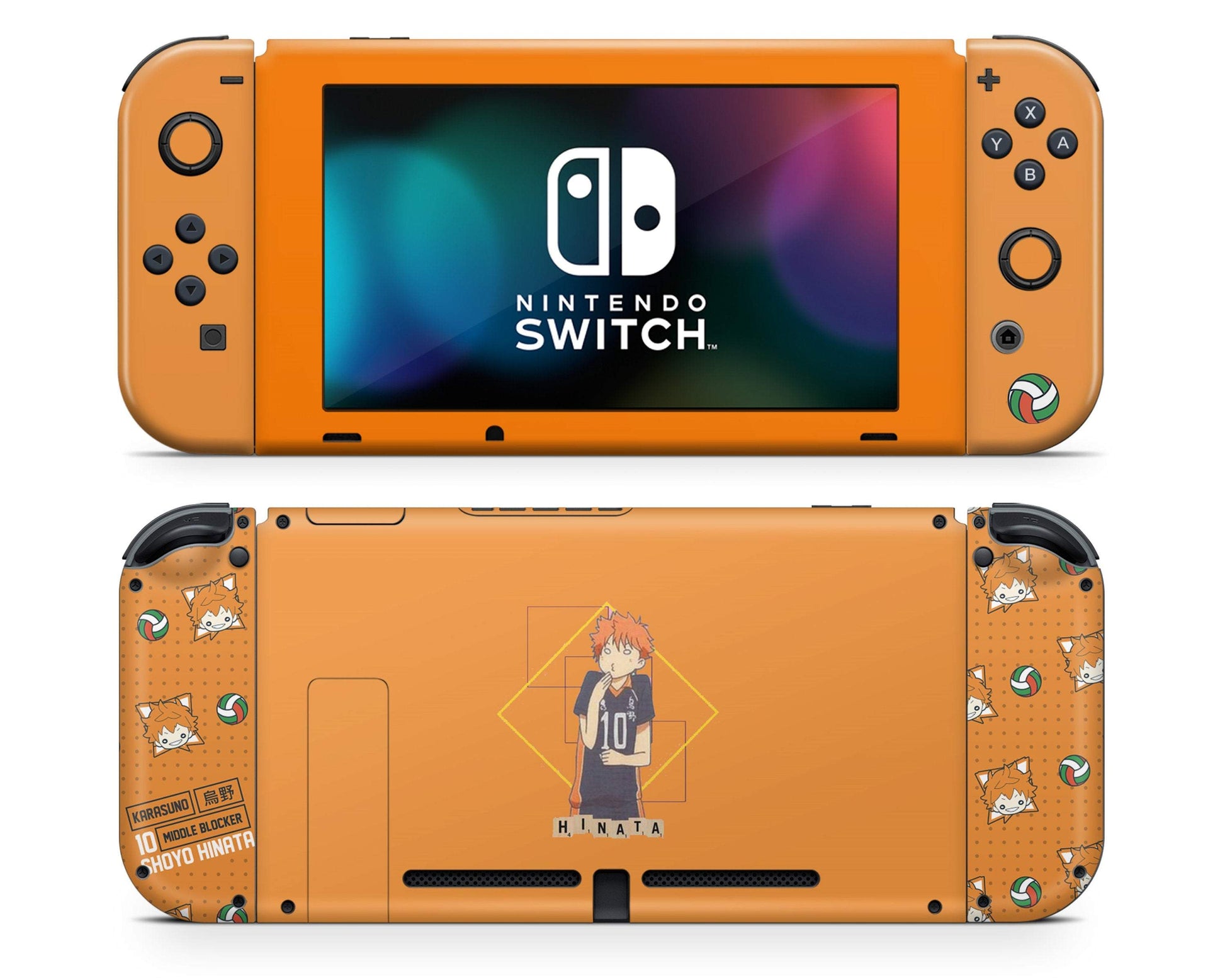 Nintendo Nintendo Switch Haikyuu Cute Quote Vinyl +Tempered Glass  Skin Sticker - Anime Vinyl