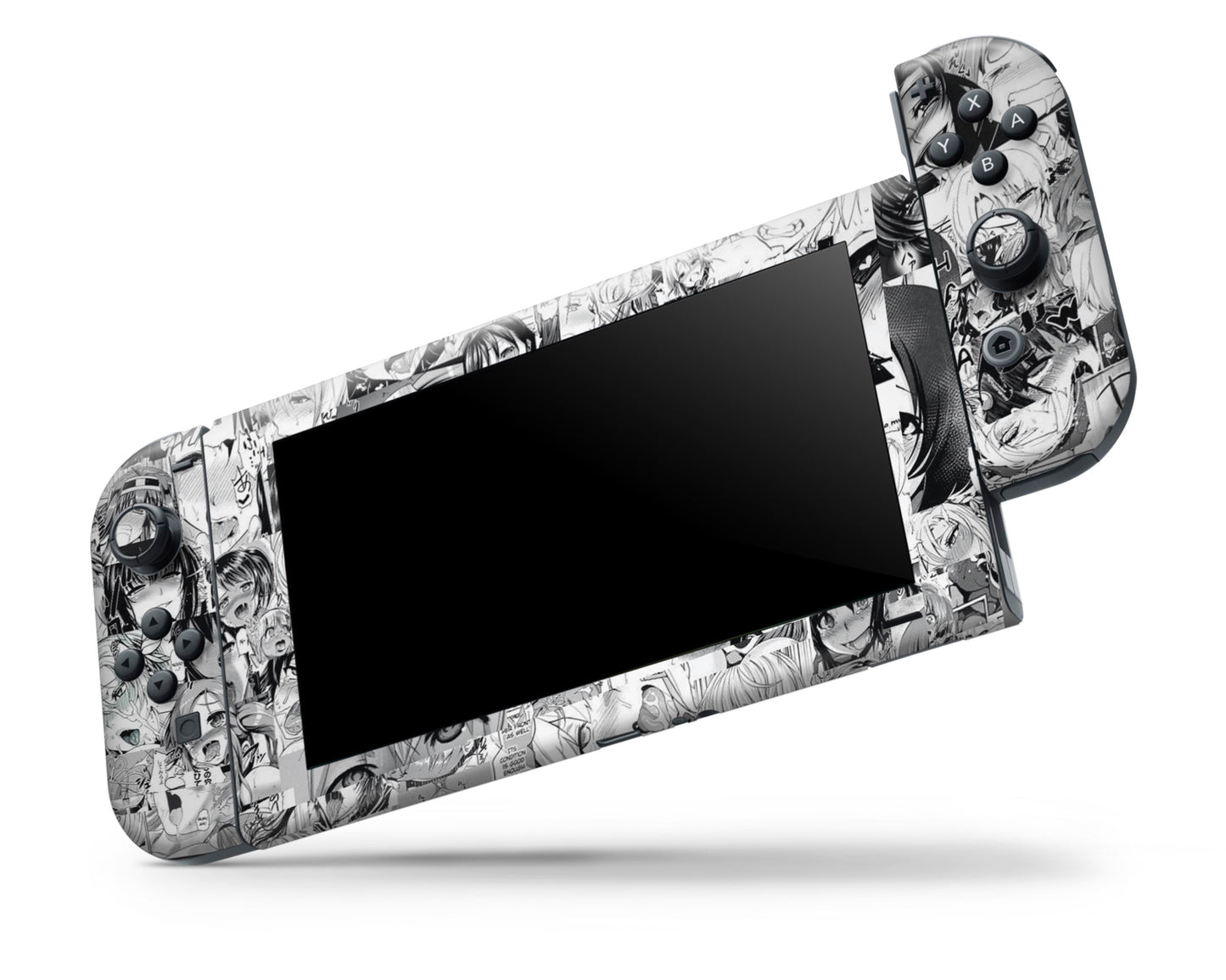 Nintendo Nintendo Switch Ahegao Manga Vinyl +Tempered Glass  Skin Sticker - Anime Vinyl