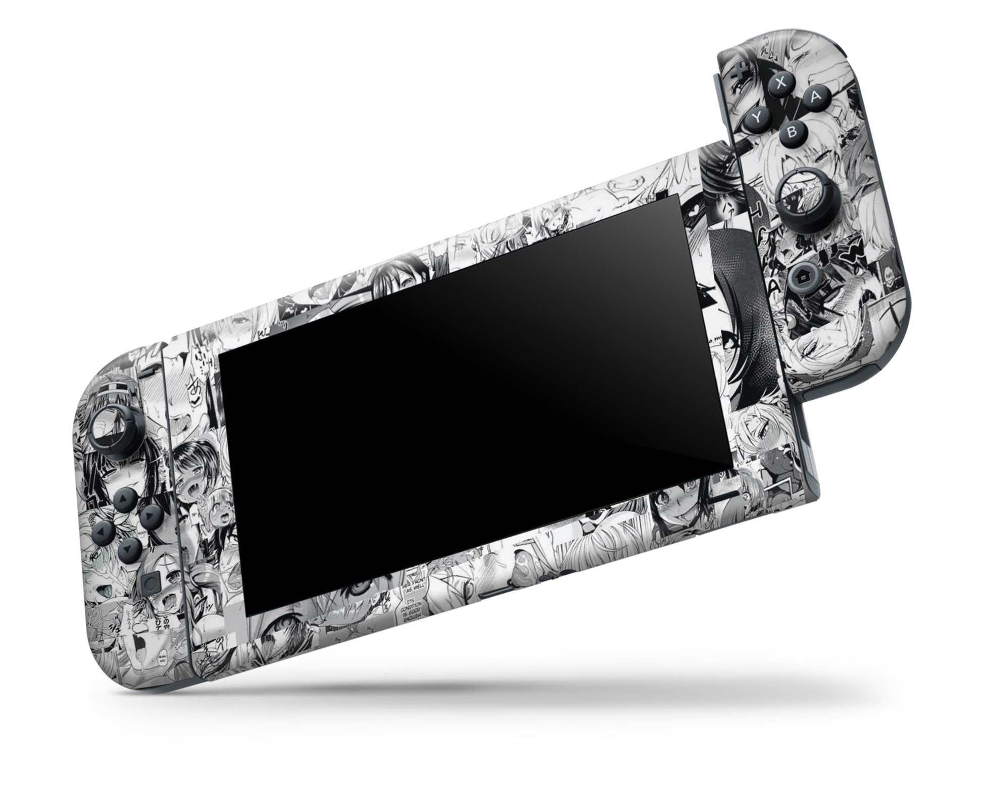 Nintendo Nintendo Switch Ahegao Manga Vinyl +Tempered Glass  Skin Sticker - Anime Vinyl