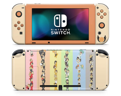 Nintendo Nintendo Switch Haikyuu Volleyball Teams Vinyl +Tempered Glass Skins - Anime Haikyuu Skin