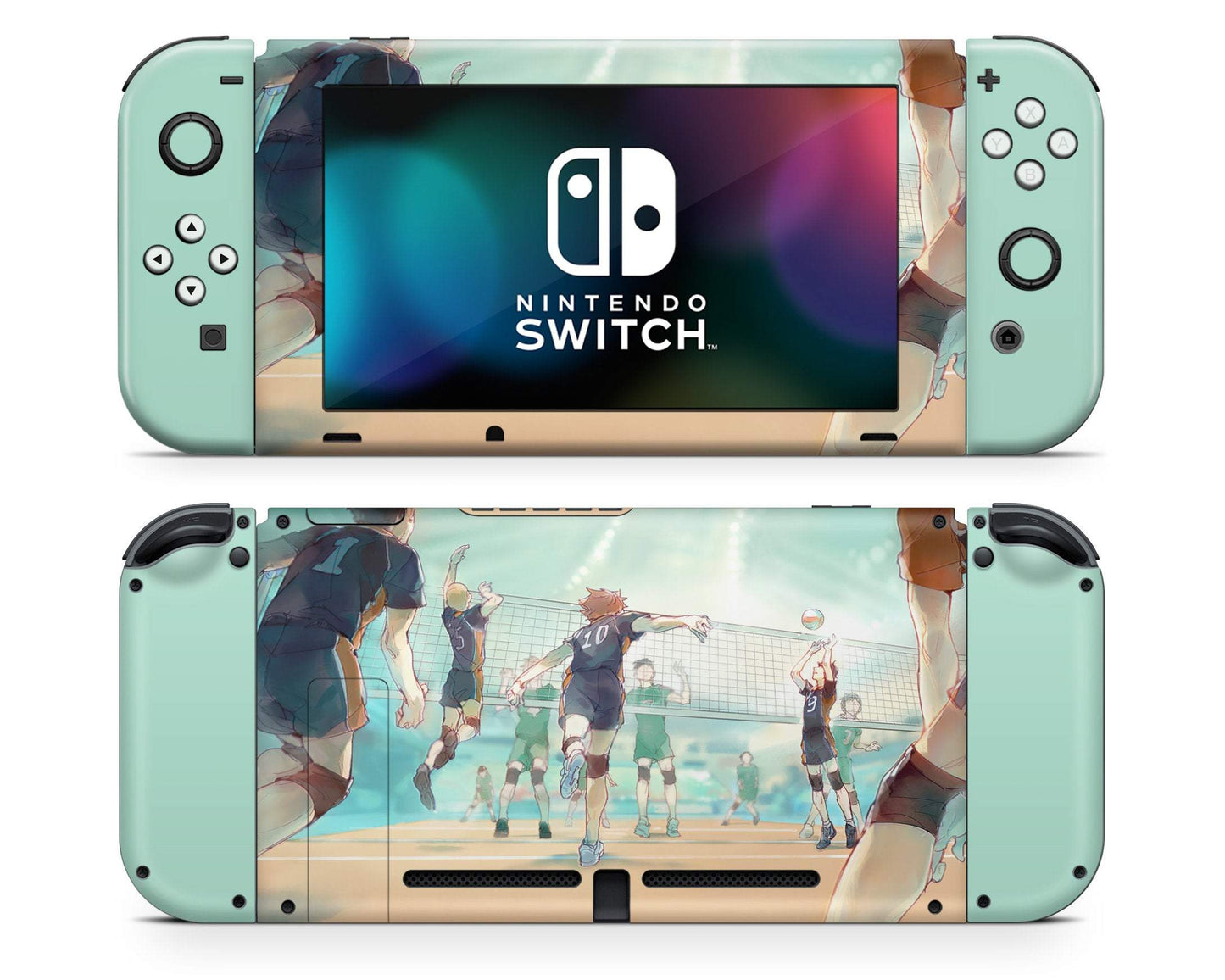 Nintendo Nintendo Switch Haikyuu Teal Mint Vinyl only Skins - Anime Haikyuu Skin