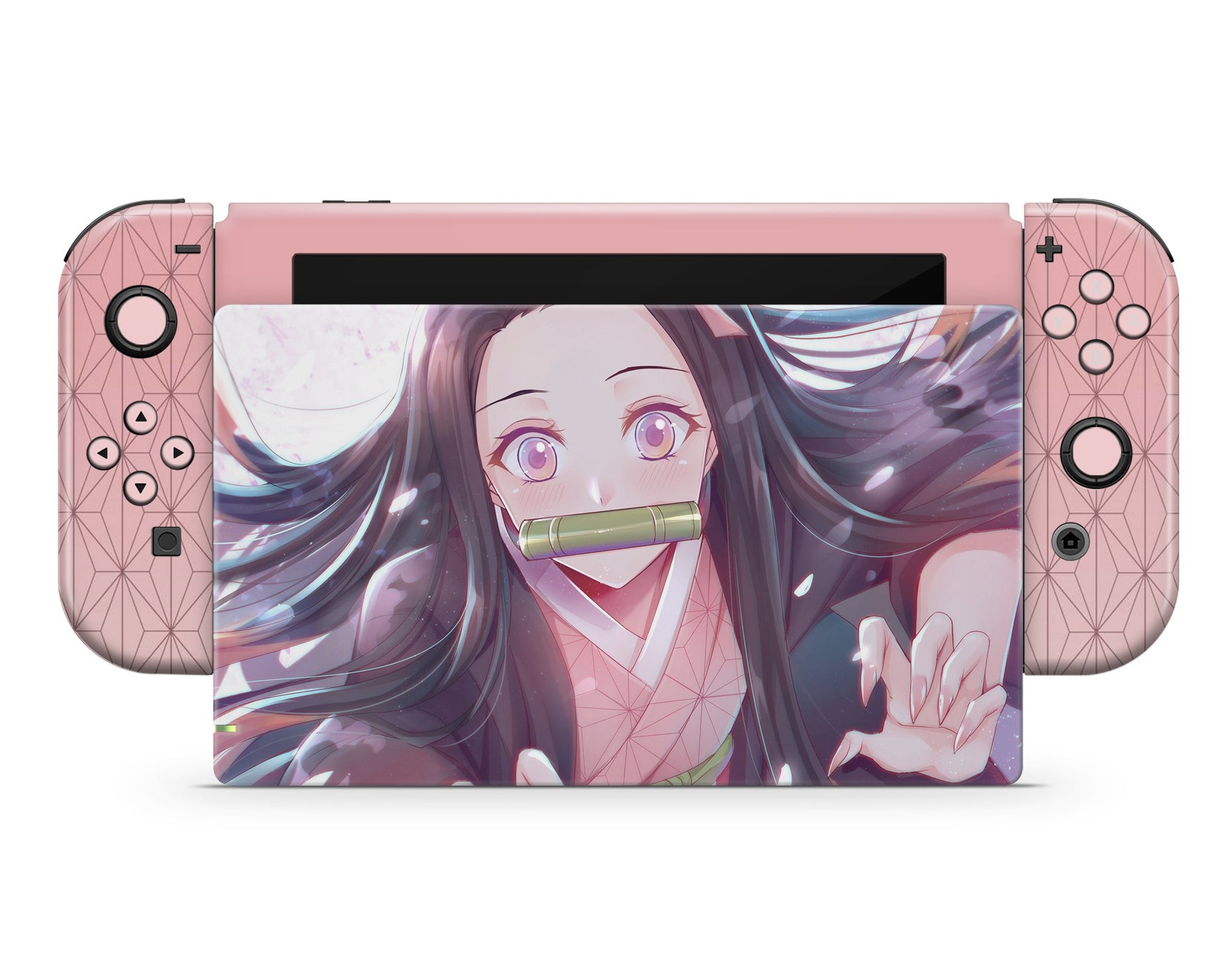 Nintendo Nintendo Switch Demon Slayer Nezuko Pretty Pink Vinyl only Skins - Anime Demon Slayer Skin