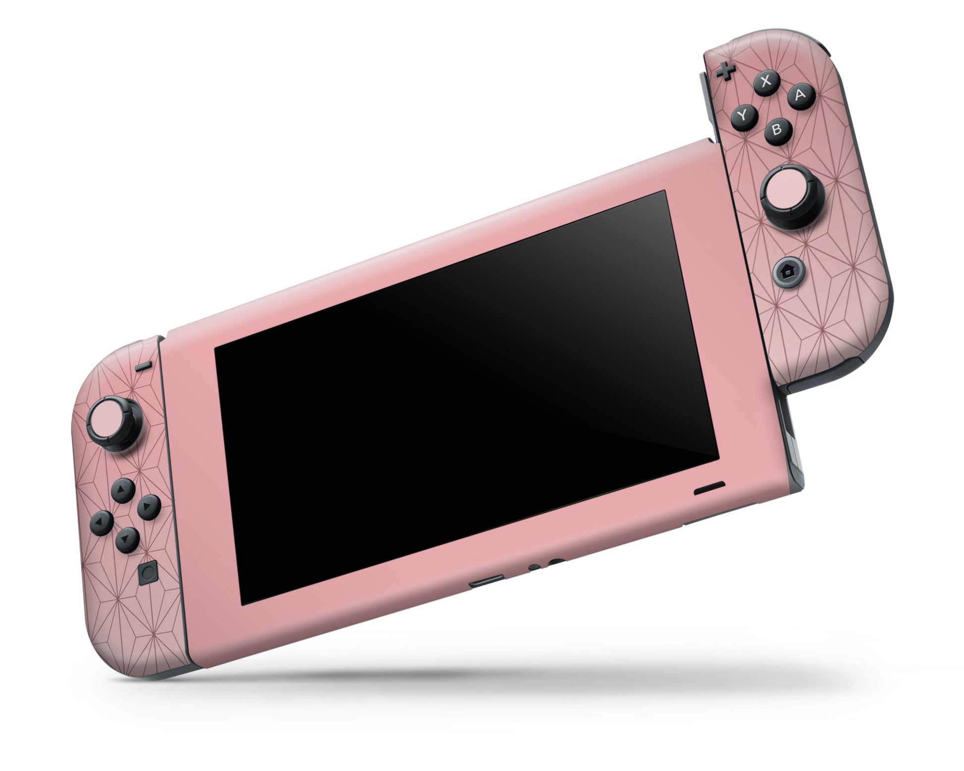 Nintendo Nintendo Switch Demon Slayer Nezuko Pretty Pink Vinyl +Tempered Glass Skins - Anime Demon Slayer Skin