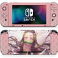Nintendo Nintendo Switch Demon Slayer Nezuko Pretty Pink Vinyl +Tempered Glass Skins - Anime Demon Slayer Skin