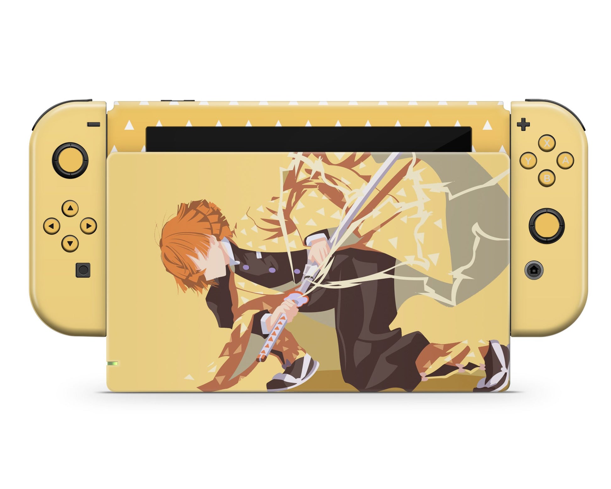 Nintendo Nintendo Switch Demon Slayer Zenitsu Lighting Breathing Style Vinyl only Skins - Anime Demon Slayer Skin