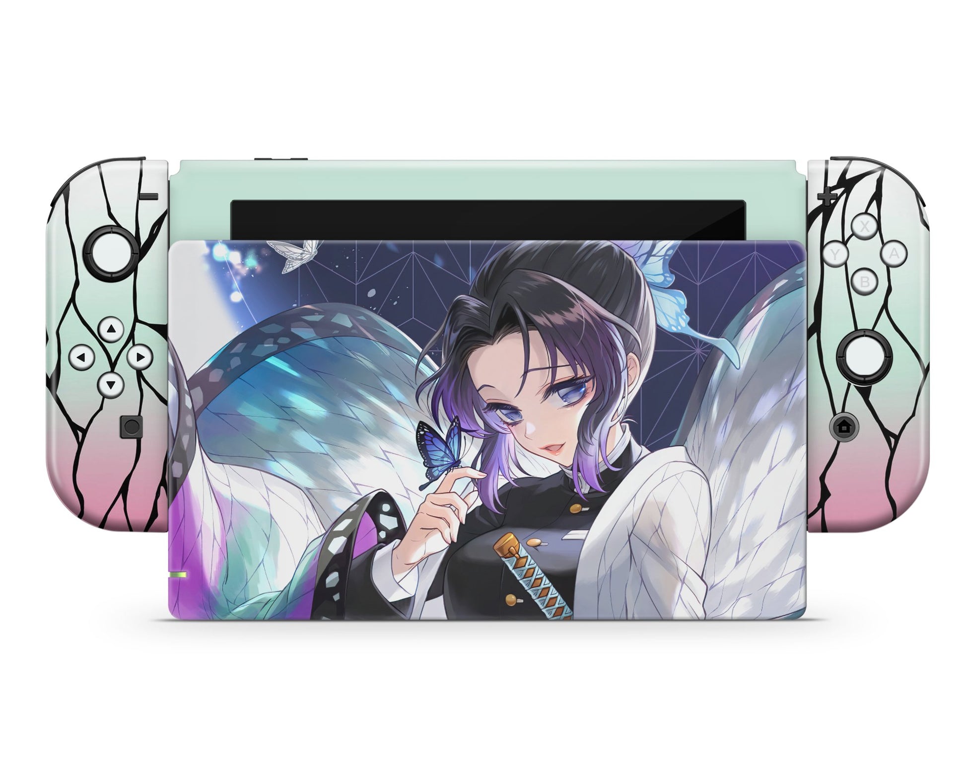 Nintendo Nintendo Switch Demon Slayer Shinobu Insect Style Vinyl only Skins - Anime Demon Slayer Skin