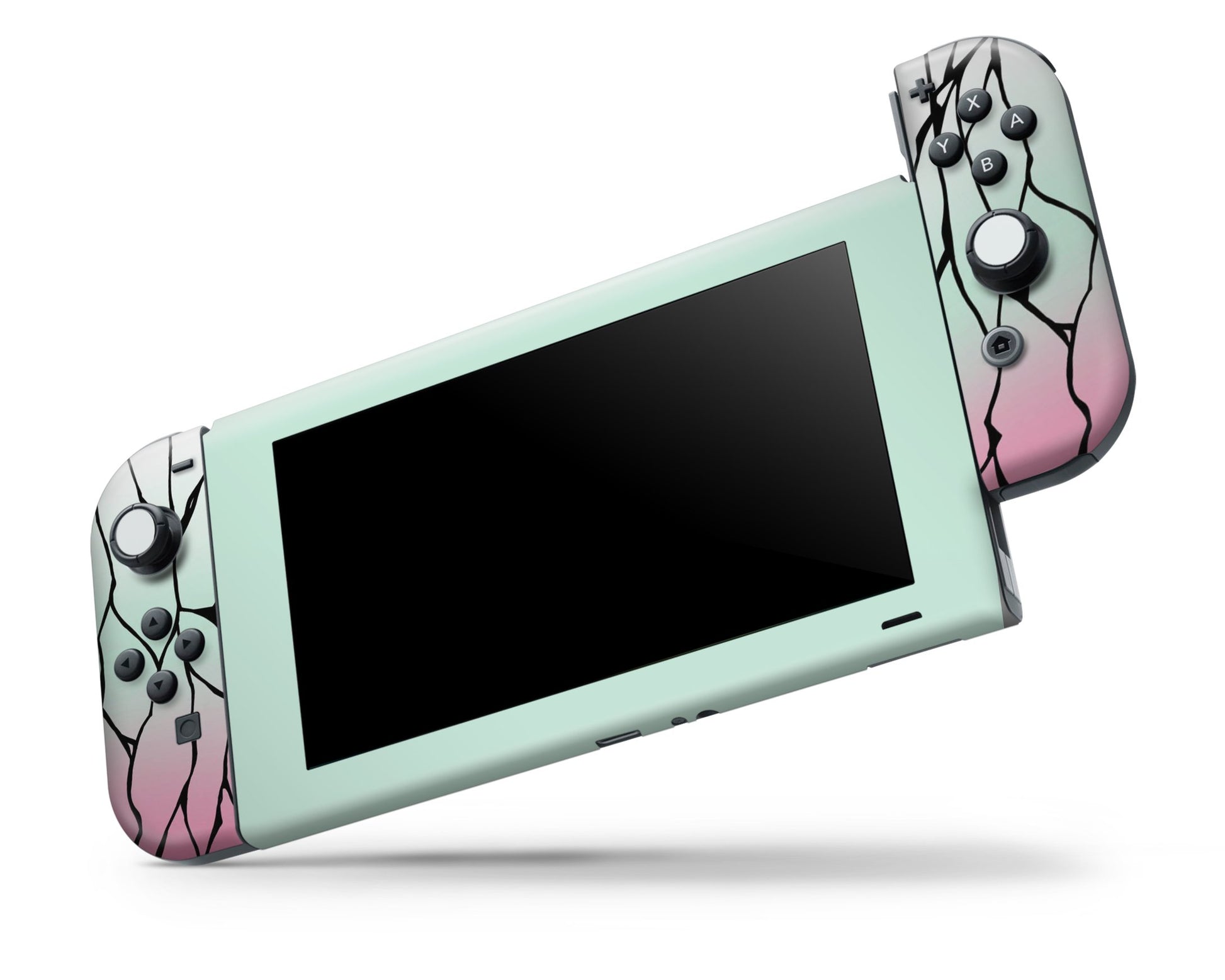 Nintendo Nintendo Switch Demon Slayer Shinobu Insect Style Vinyl +Tempered Glass Skins - Anime Demon Slayer Skin