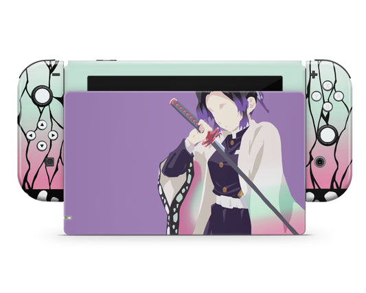 Nintendo Nintendo Switch Demon Slayer Shinobu Minimalist Vinyl only Skins - Anime Demon Slayer Skin