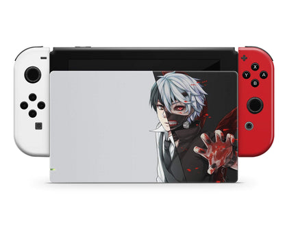 Nintendo Nintendo Switch Tokyo Ghoul Ken Kaneki Red Vinyl only Skins - Anime Tokyo Ghoul Skin