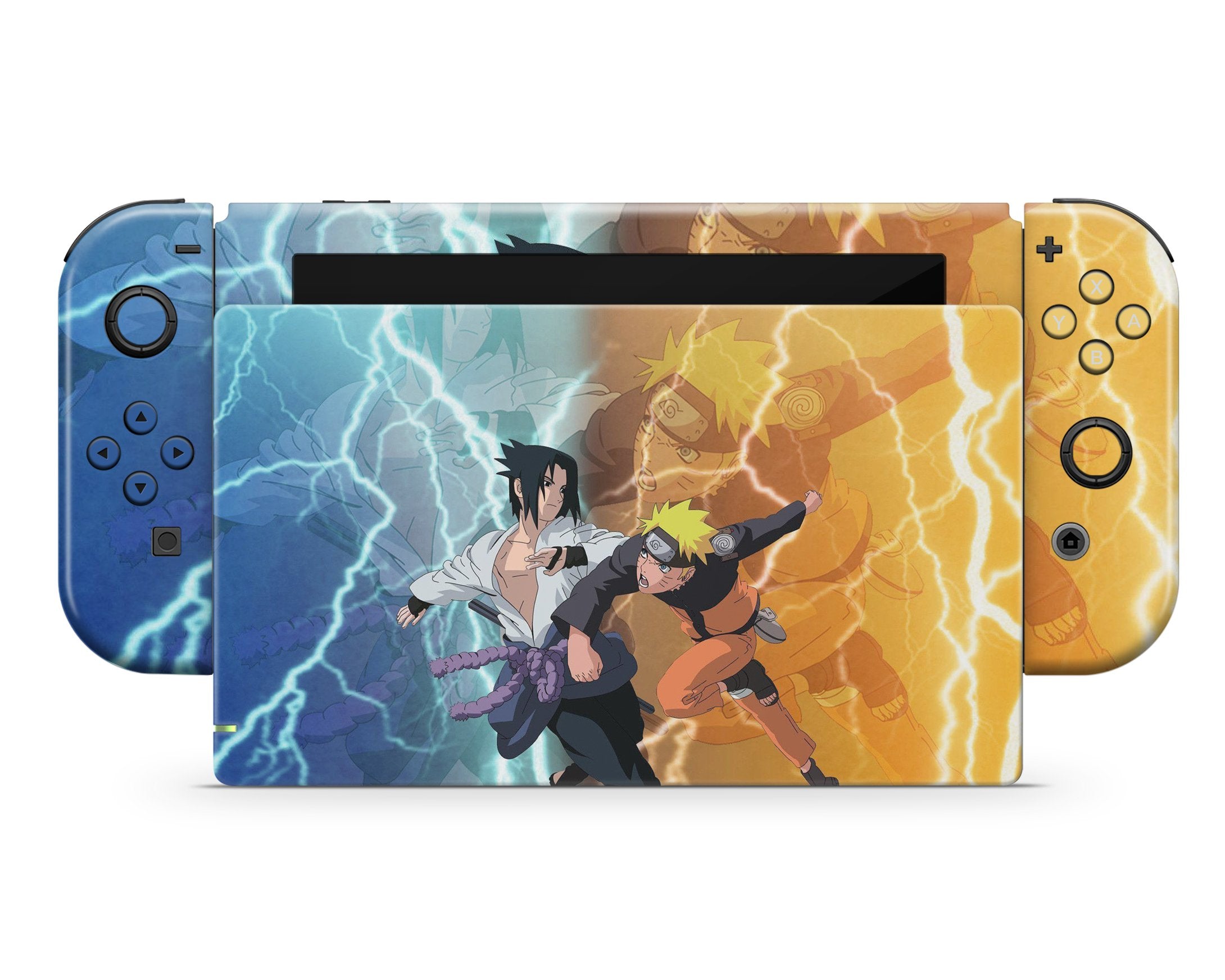 Naruto vs. Sasuke Nintendo Switch Skin Sticker Vinyl Bundle