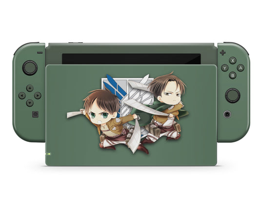 Nintendo Nintendo Switch Attack on Titan Chibi Survey Corps Vinyl only Skins - Anime Attack on Titan Skin