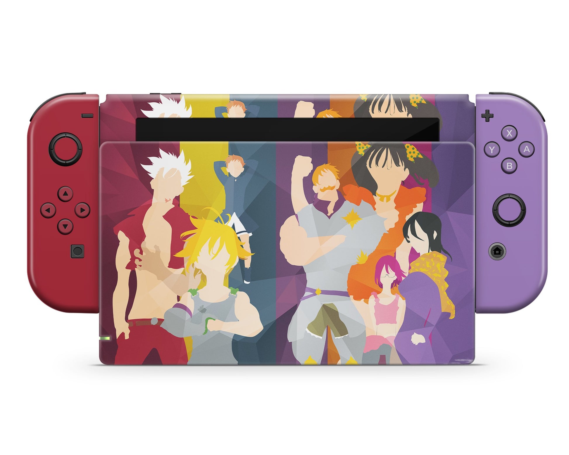 Anime Town Creations Nintendo Switch The Seven Deadly Sins Minimalist Vinyl only Skins - Anime The Seven Deadly Sins Skin