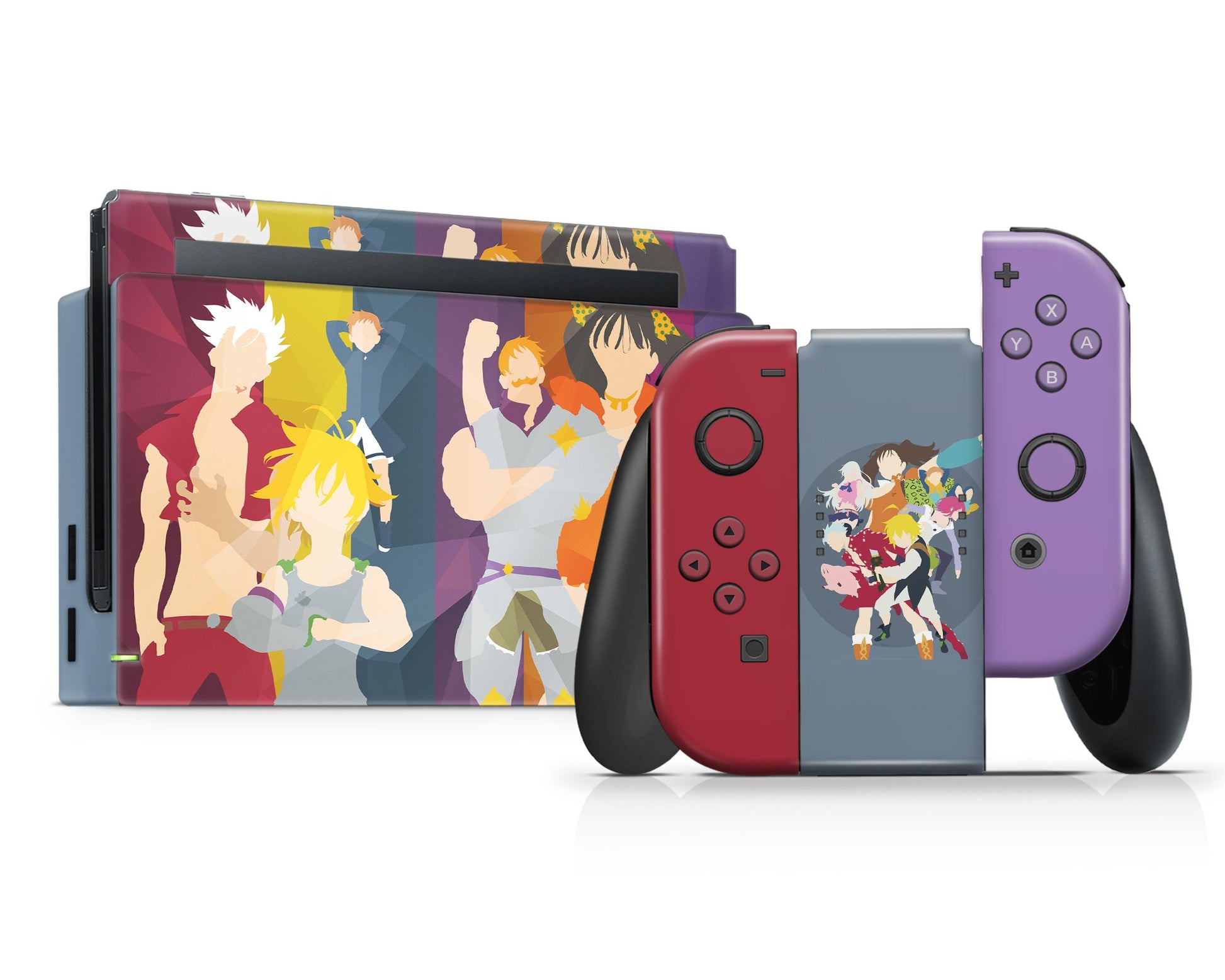 Anime Town Creations Nintendo Switch The Seven Deadly Sins Minimalist Vinyl only Skins - Anime The Seven Deadly Sins Skin