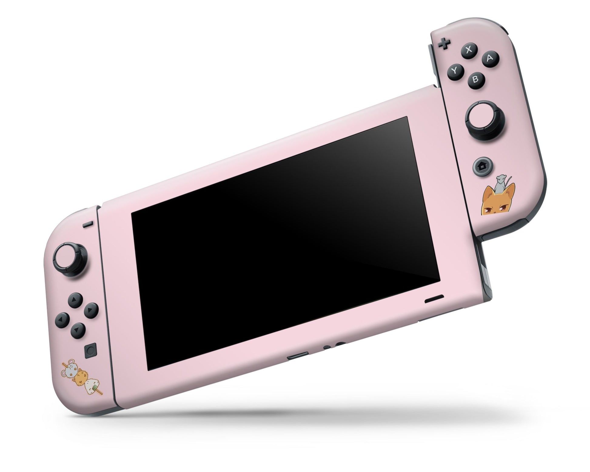 Anime Town Creations Nintendo Switch Fruits Basket Baby Pink Vinyl +Tempered Glass Skins - Anime Fruits Basket Skin