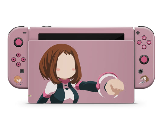 Anime Town Creations Nintendo Switch My Hero Academia Ochako Uraraka Minimalist Vinyl only Skins - Anime My Hero Academia Skin