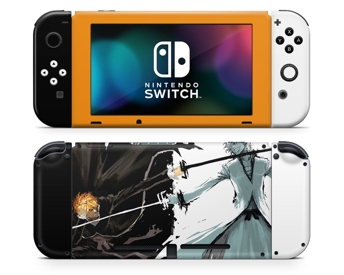 Bleach Ichigo vs Zangetsu Black Nintendo Switch Skin