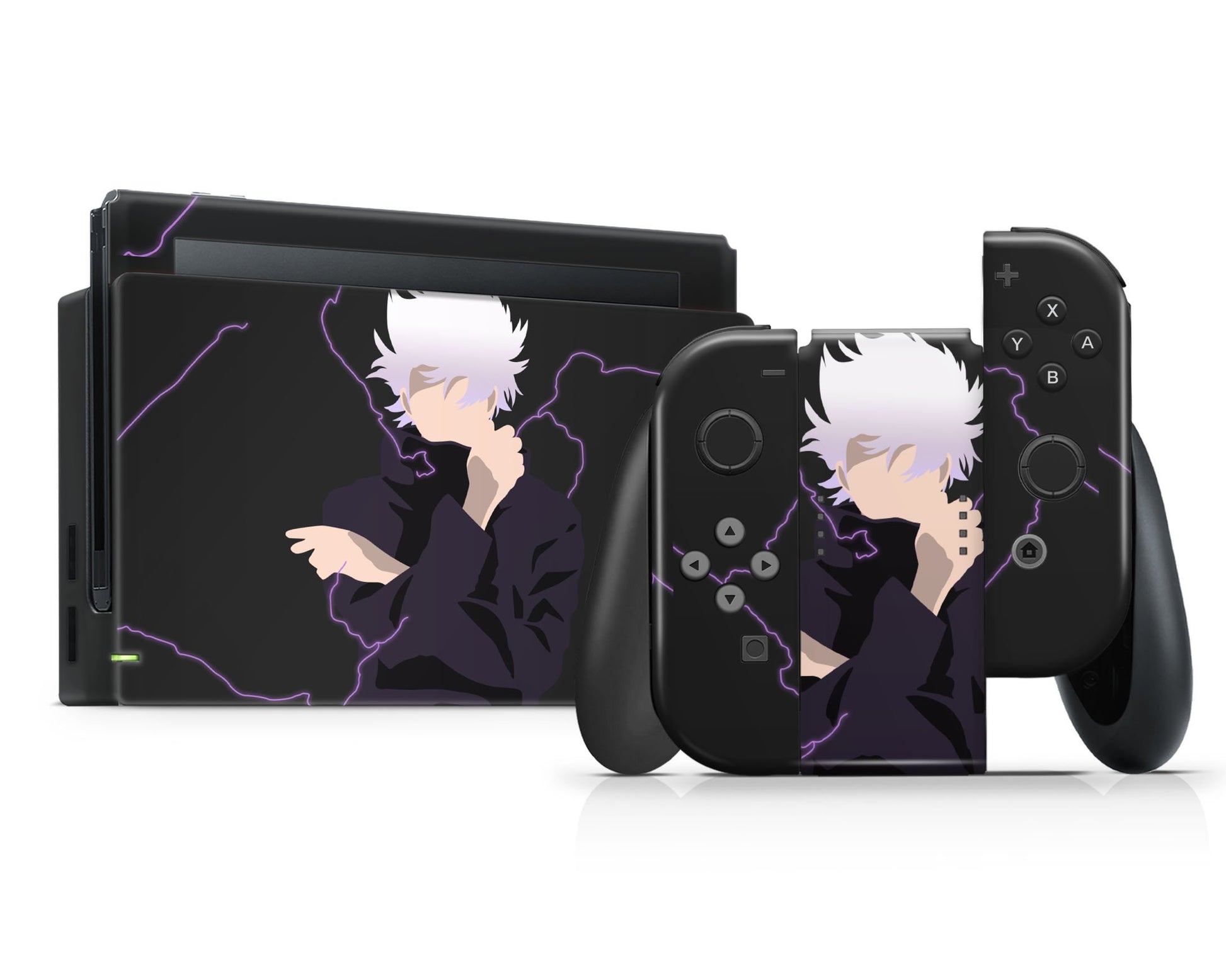 Anime Town Creations Nintendo Switch Gojo Satoru Infinite Void  Vinyl only Skins - Anime Jujutsu Kaisen Skin
