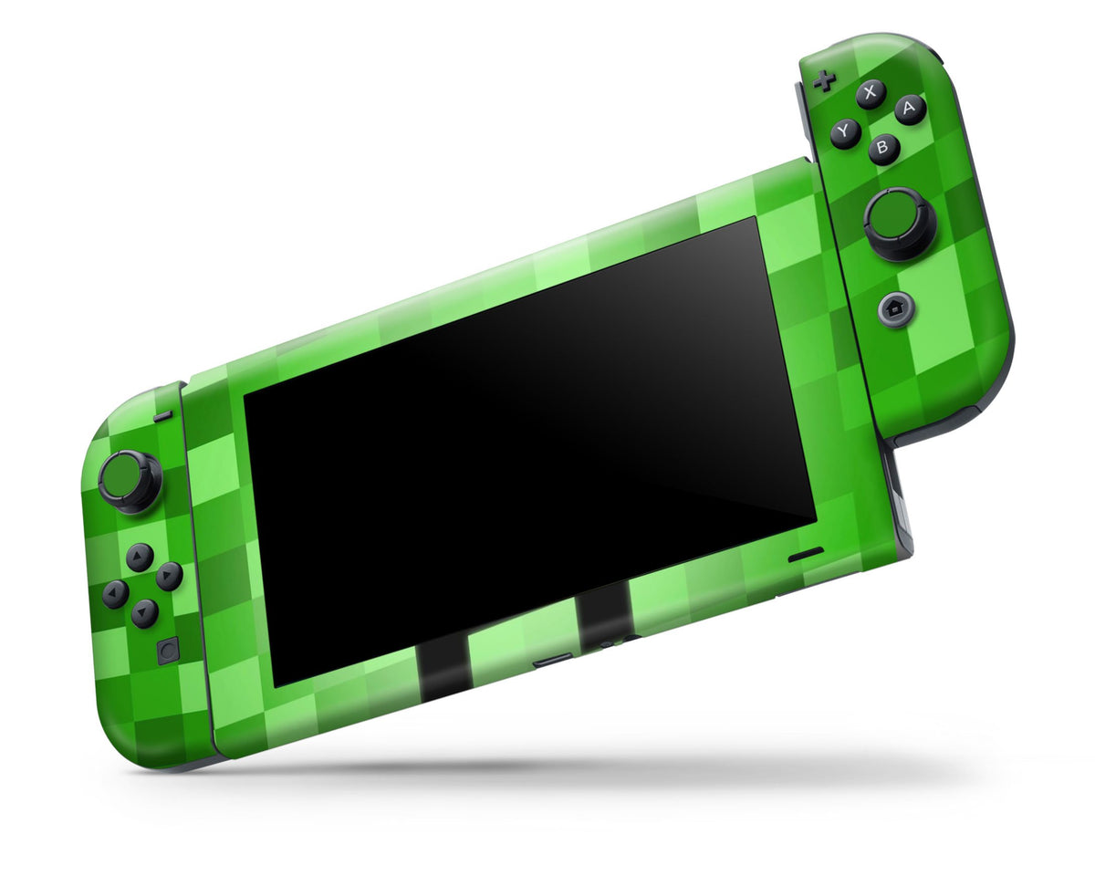 Nintendo Face Minecraft Creeper Face Nintendo Switch Skin – Anime Town Creations