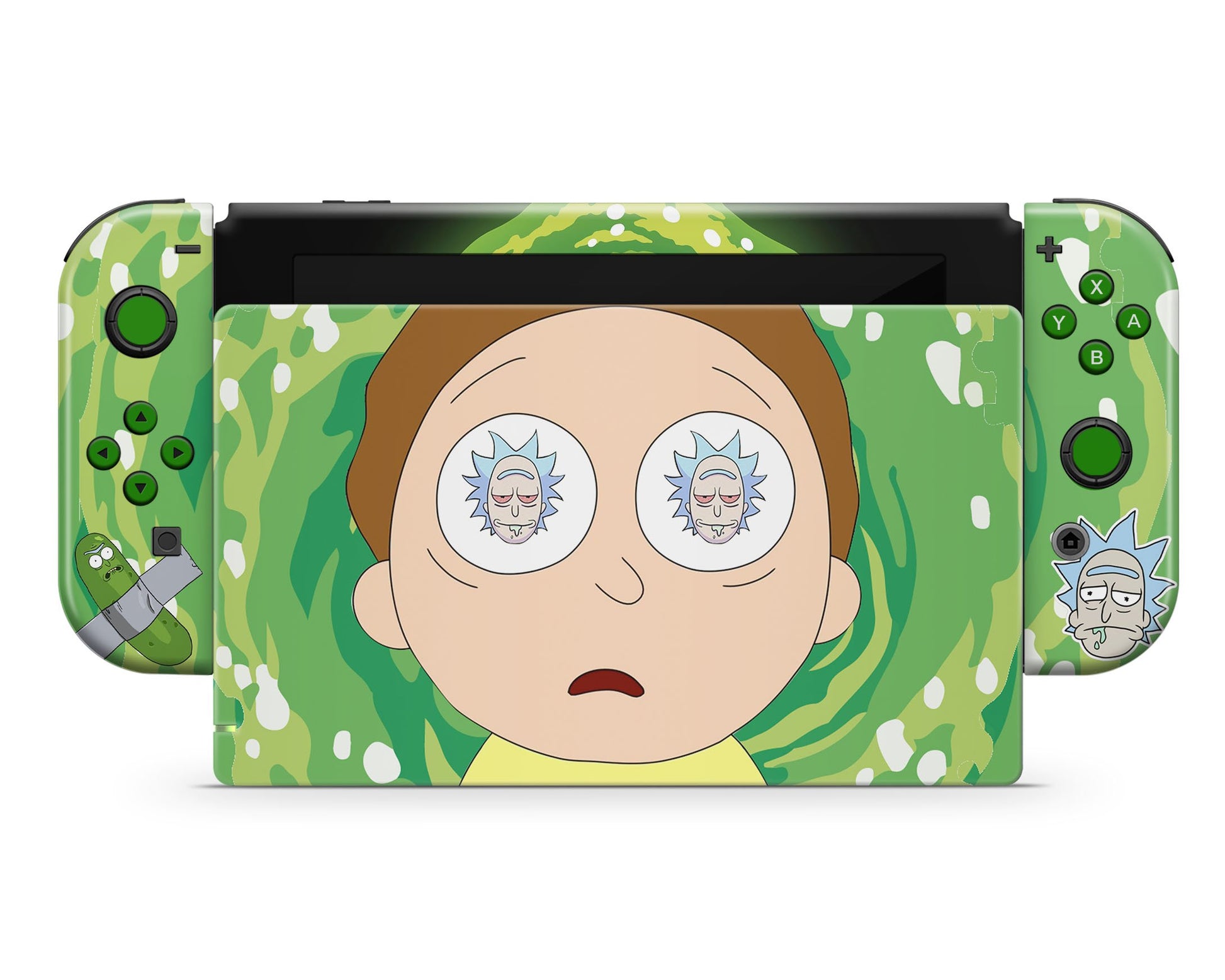 Anime Town Creations Nintendo Switch Rick and Morty Hallucination Vinyl only Skins - Anime Rick and Morty Skin