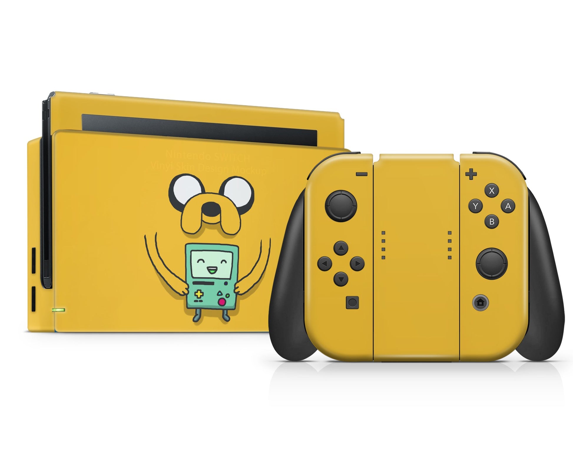 Anime Town Creations Nintendo Switch Adventure Time Jake and Beemo Vinyl only Skins - Anime Adventure Time Skin