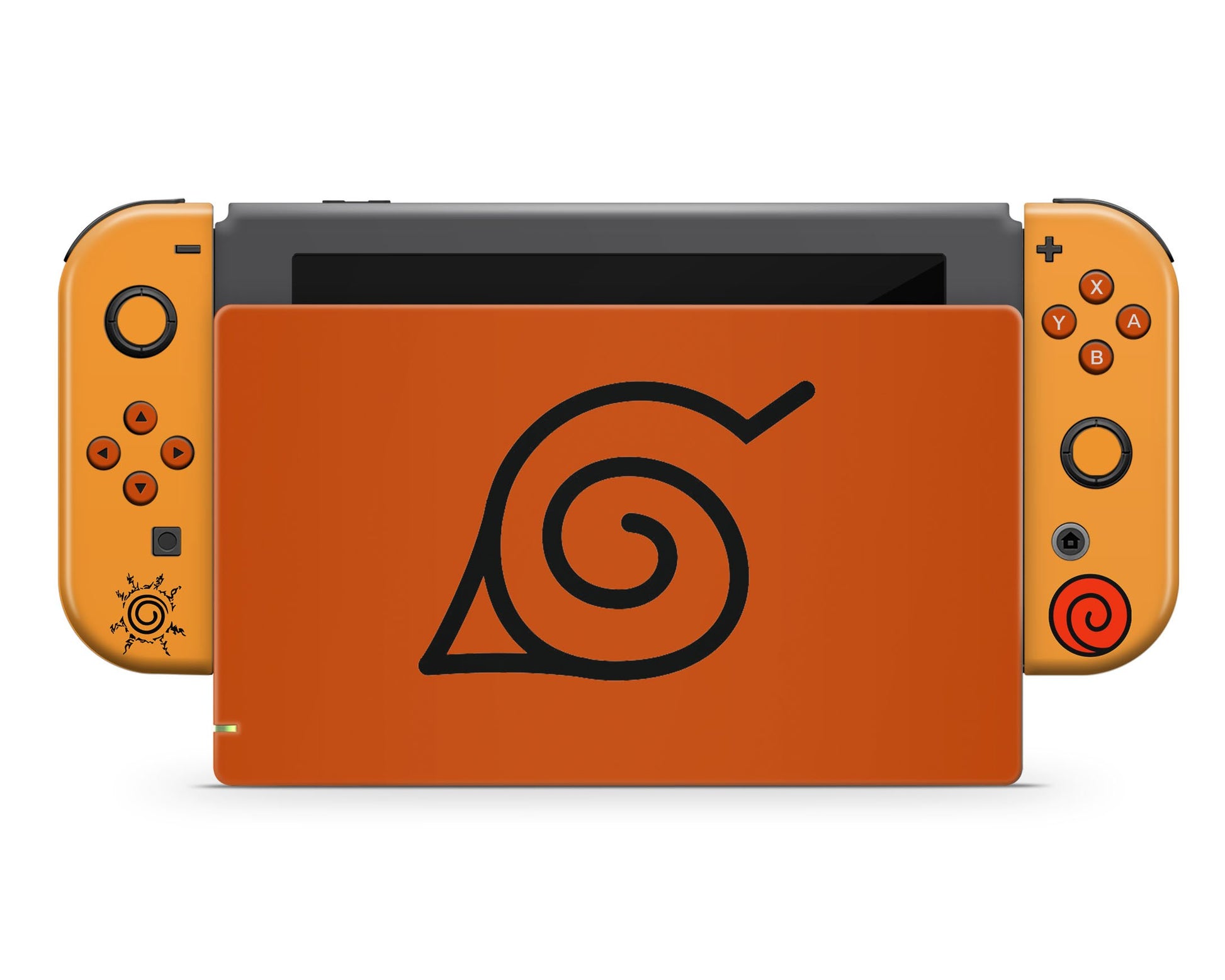 Anime Town Creations Nintendo Switch Naruto Minimalist Orange Vinyl only Skins - Anime Naruto Skin