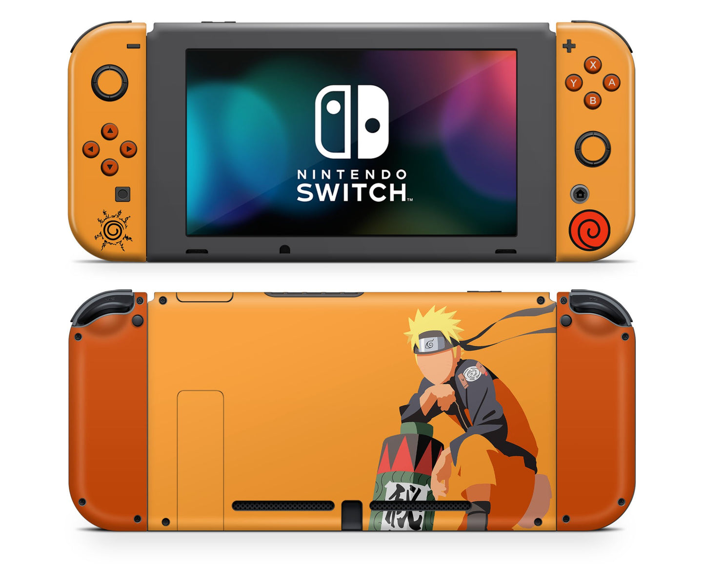 Naruto Minimalist Orange Nintendo Switch Skin