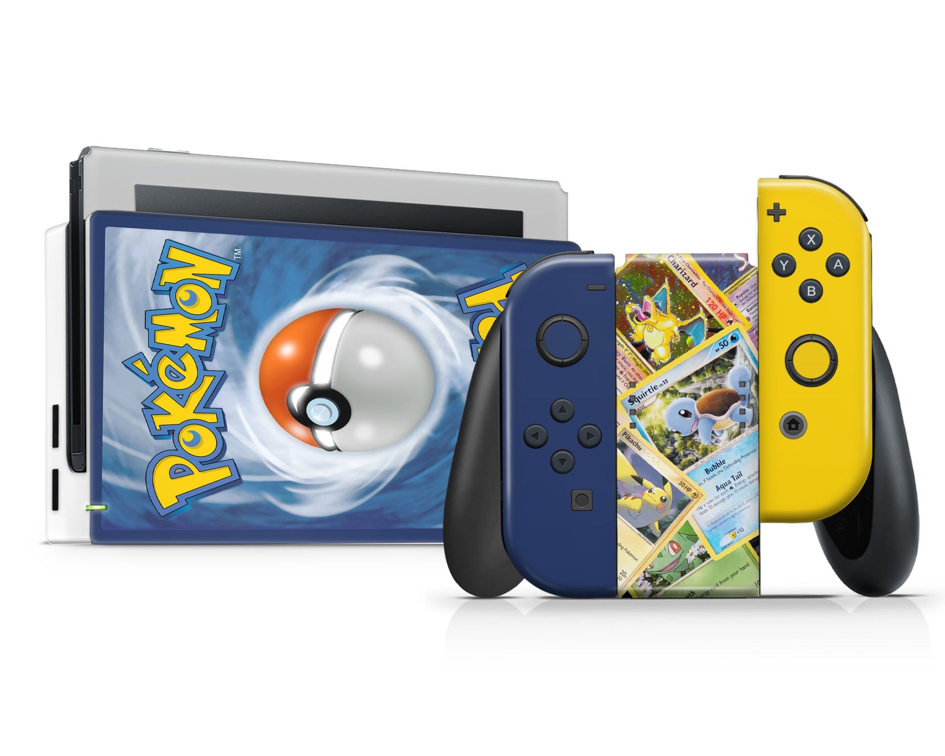 Anime Town Creations Nintendo Switch Pokedex Vinyl +Tempered Glass Skins - Anime Pokemon Skin