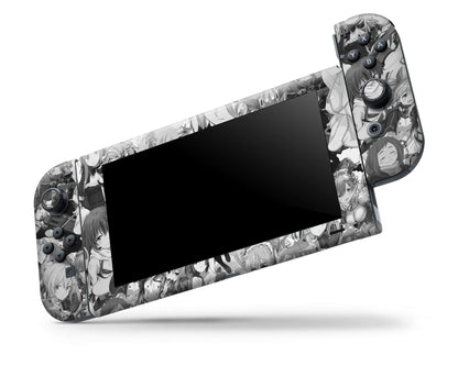 Anime Town Creations Nintendo Switch Waifu Manga Vinyl +Tempered Glass Skins - Anime 18+ Skin
