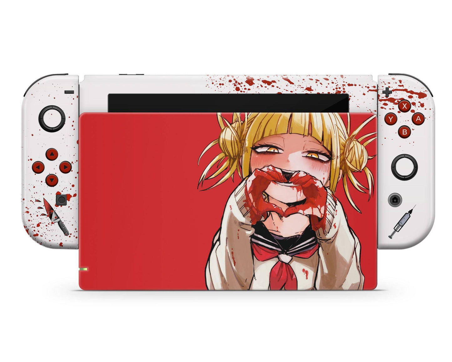 Anime Town Creations Nintendo Switch My Hero Academia Himiko Toga Red Vinyl only Skins - Anime My Hero Academia Switch Skin