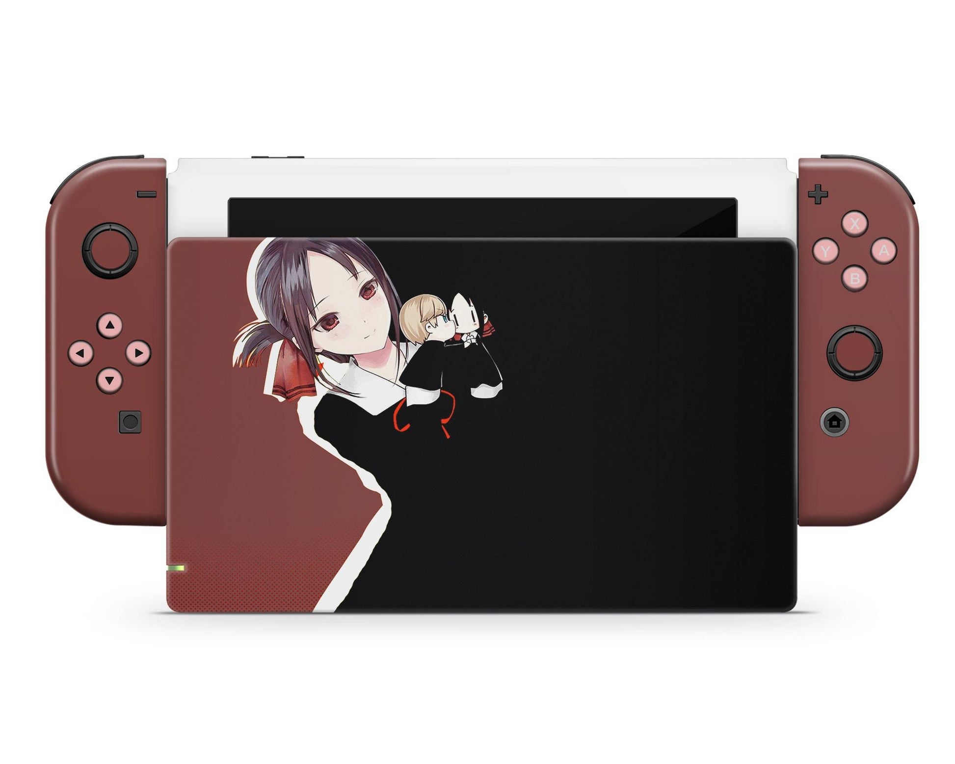 Anime Town Creations Nintendo Switch Love Is War Kaguya-sama Red Vinyl only Skins - Anime Love is war Switch Skin