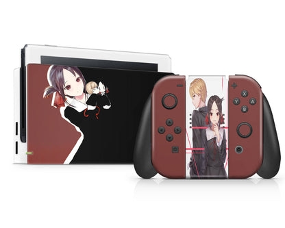 Anime Town Creations Nintendo Switch Love Is War Kaguya-sama Red Vinyl only Skins - Anime Love is war Switch Skin