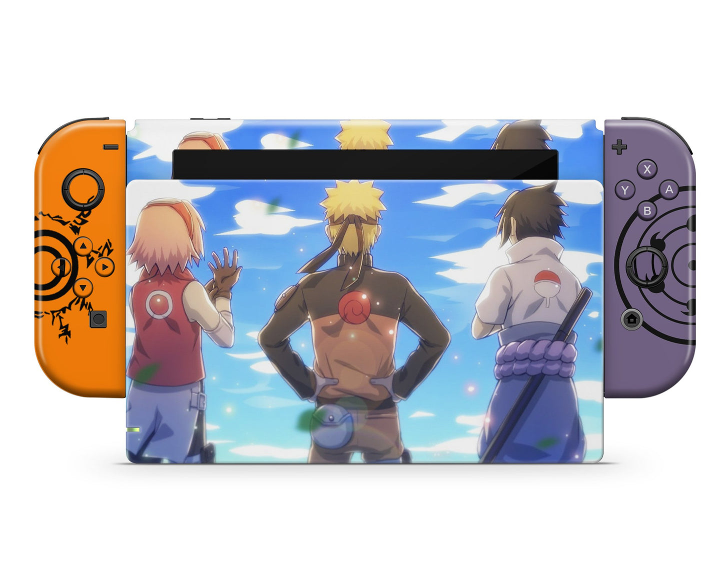 Anime Town Creations Nintendo Switch Naruto Team 7 Vinyl only Skins - Anime Naruto Switch Skin
