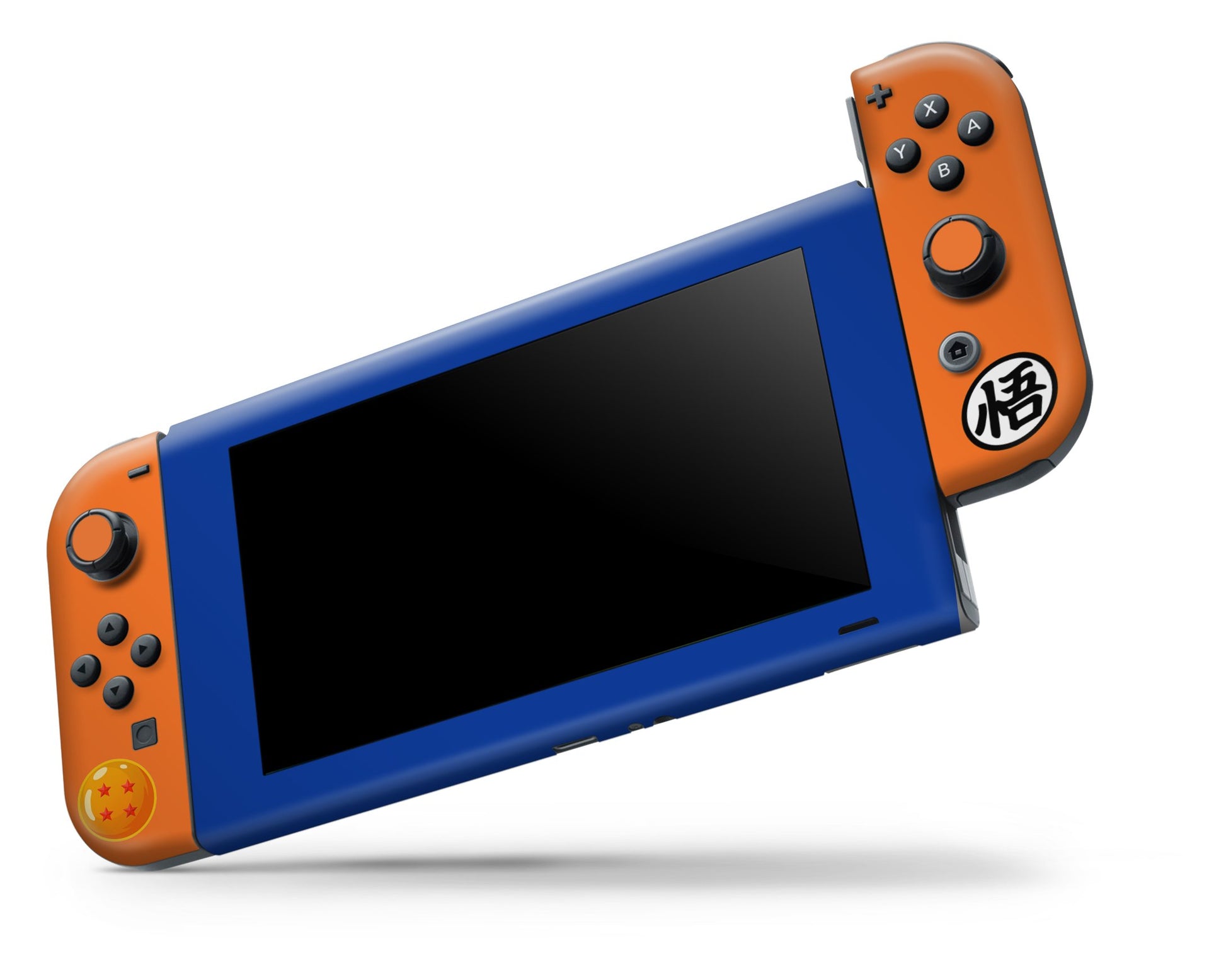 Anime Town Creations Nintendo Switch Goku Kamehameha Vinyl +Tempered Glass Skins - Anime Dragon Ball Switch Skin