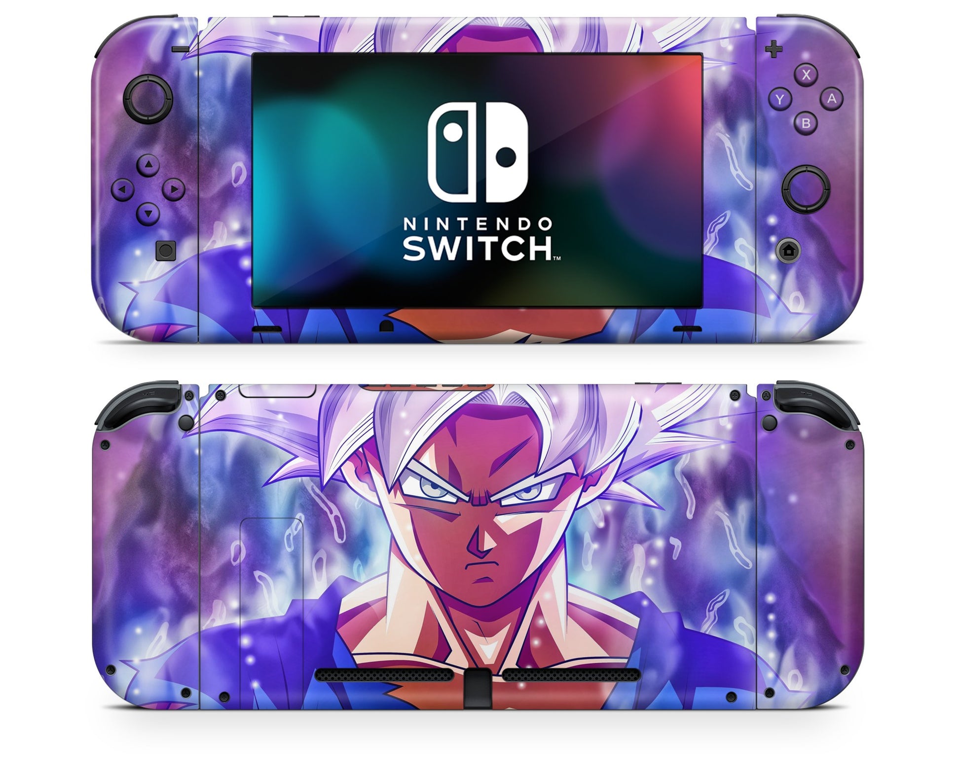 Anime Town Creations Nintendo Switch Goku Ultra Instinct Vinyl only Skins - Anime Dragon Ball Switch Skin
