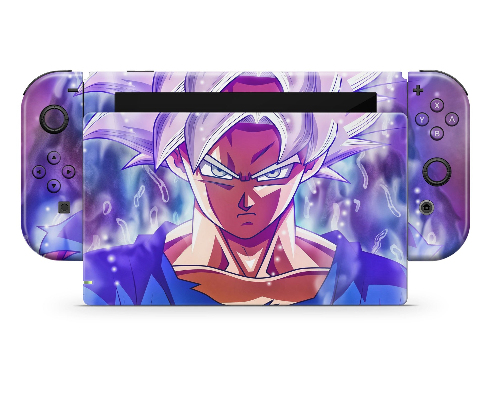Anime Town Creations Nintendo Switch Goku Ultra Instinct Vinyl only Skins - Anime Dragon Ball Switch Skin