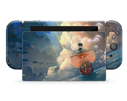 Anime Town Creations Nintendo Switch One Piece A Thousand Sunny Vinyl only Skins - Anime One Piece Switch Skin