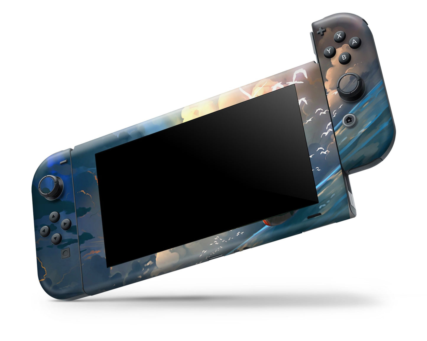 Anime Town Creations Nintendo Switch One Piece A Thousand Sunny Vinyl +Tempered Glass Skins - Anime One Piece Switch Skin
