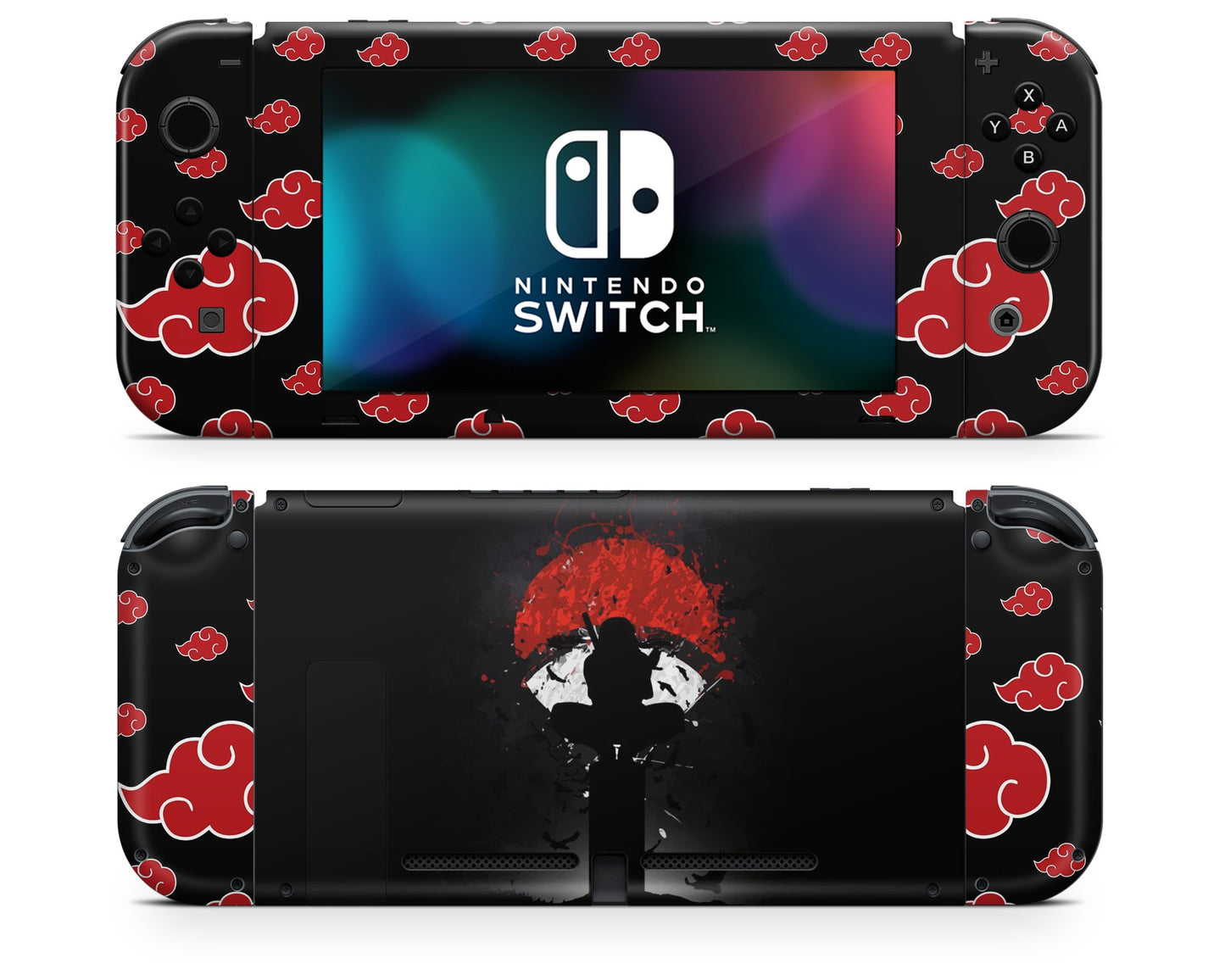 Anime Town Creations Nintendo Switch Uchiha Itachi Akatsuki Vinyl only Skins - Anime Naruto Switch Skin