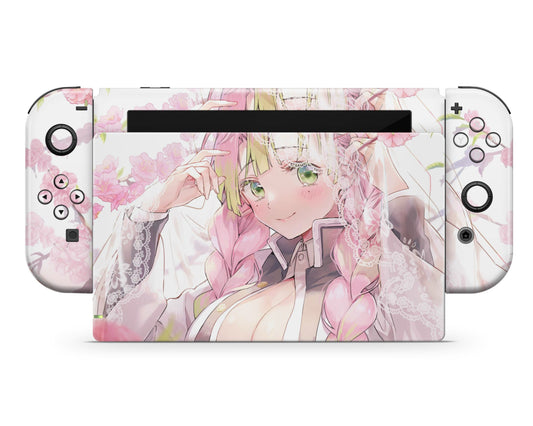 Anime Town Creations Nintendo Switch Demon Slayer Mitsuri Kanroji Love Hashira Vinyl only Skins - Anime Demon Slayer Switch Skin