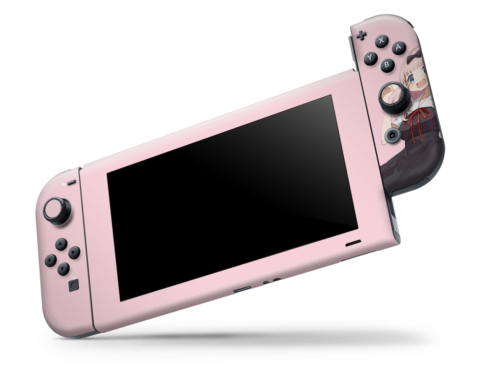 Anime Town Creations Nintendo Switch Chika Fujiwara Cute Vinyl +Tempered Glass Skins - Anime Love Is War Switch Skin