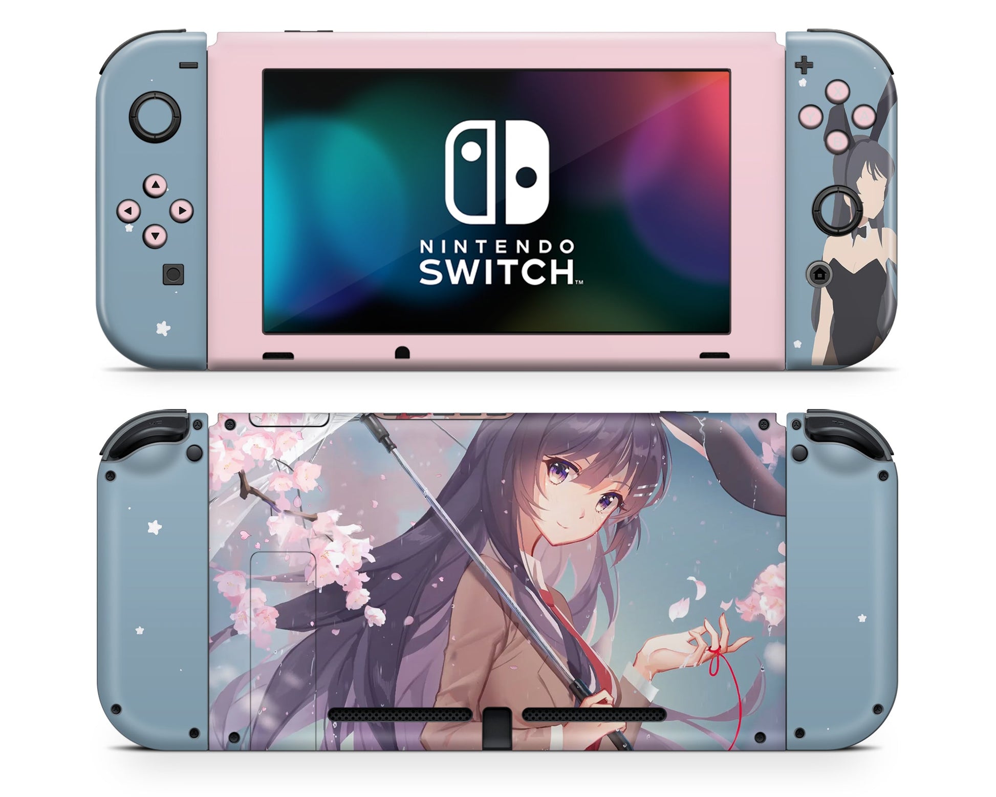 Anime Town Creations Nintendo Switch Bunny Girl Senpai Cute Vinyl only Skins - Anime Rascal Does Not Dream of Bunny Girl Senpai Switch Skin