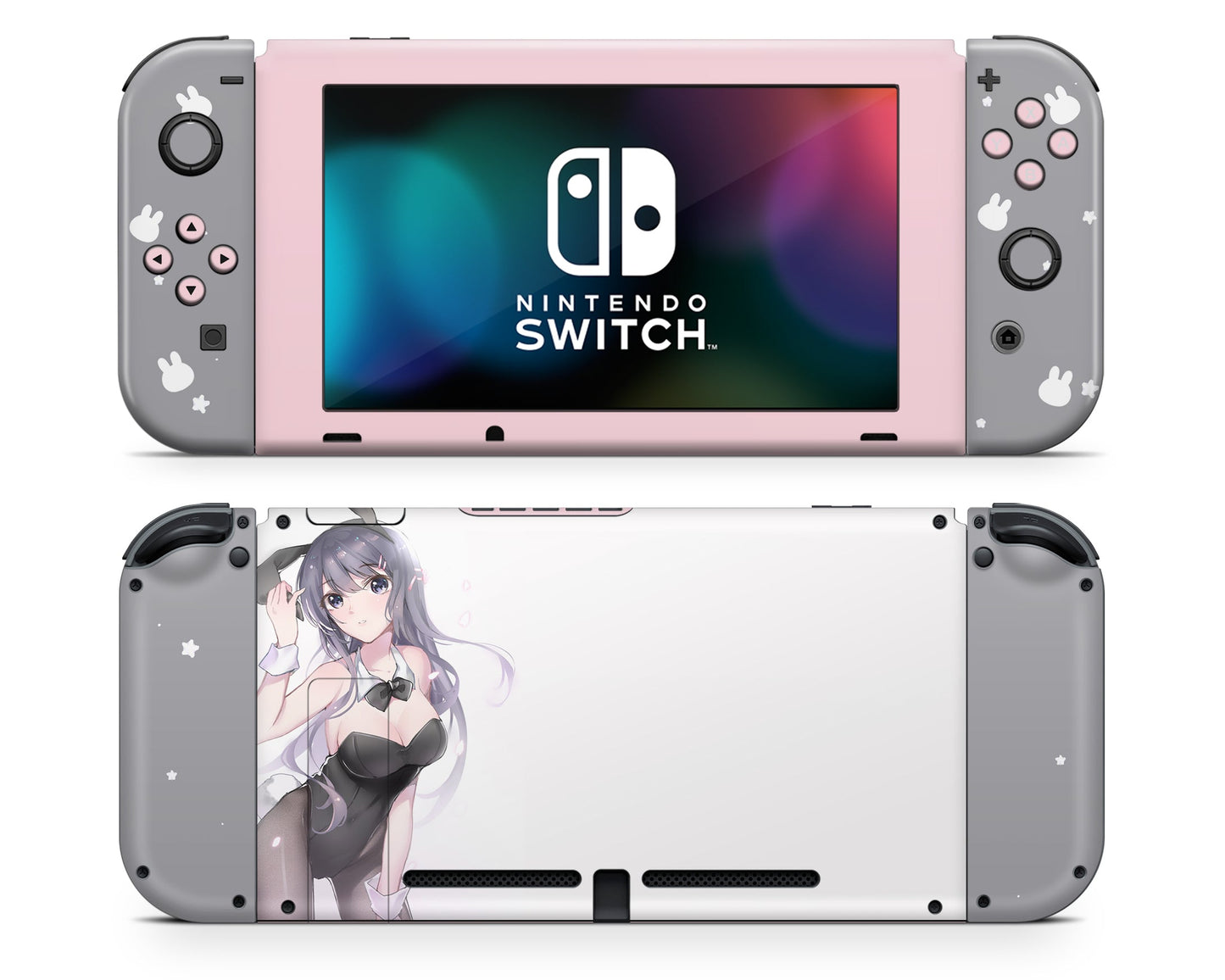 Anime Town Creations Nintendo Switch Bunny Girl Senpai 18+ Vinyl only Skins - Anime Rascal Does Not Dream of Bunny Girl Senpai Switch Skin