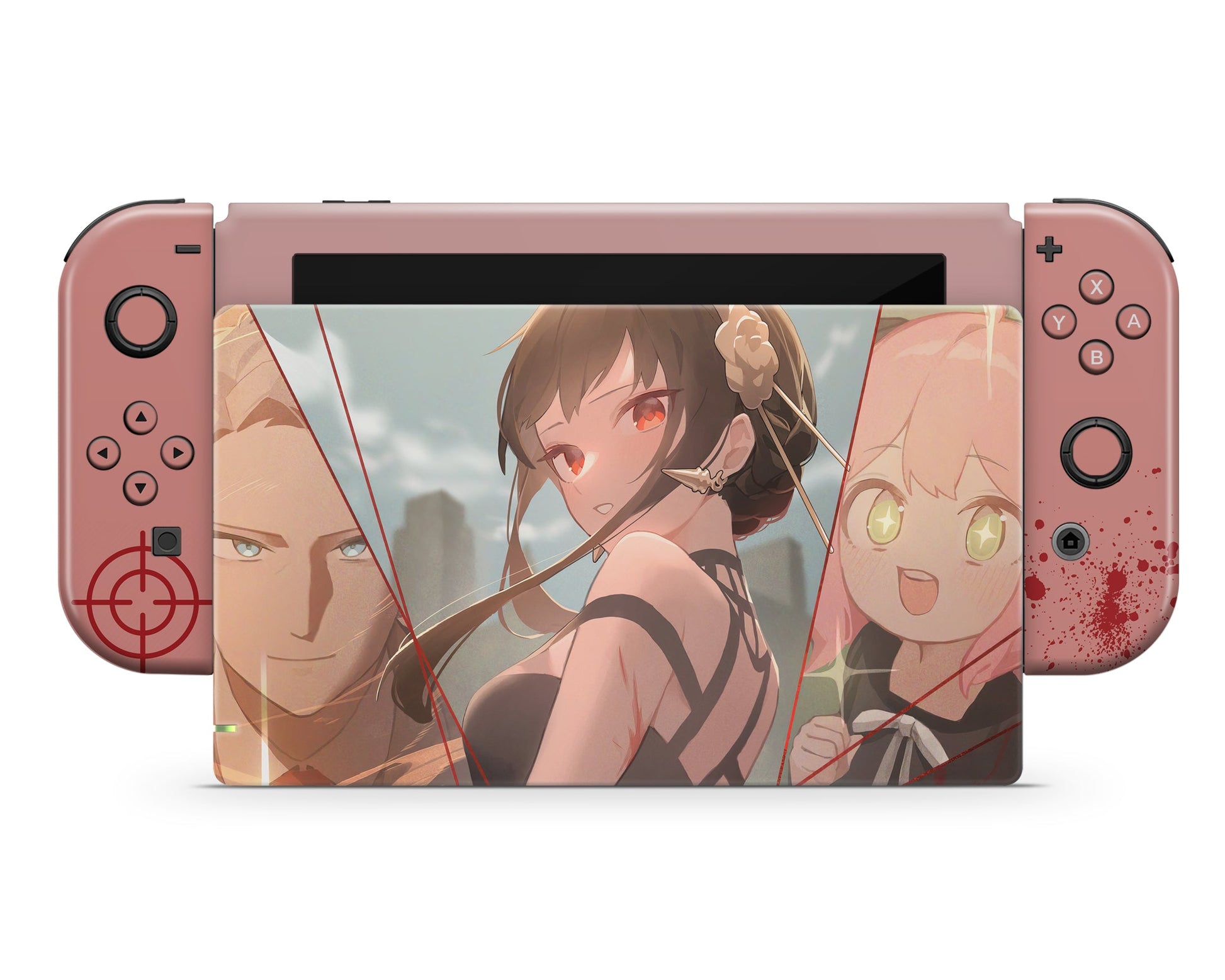 Anime Town Creations Nintendo Switch Spy x Family Forger Fam Vinyl only Skins - Anime Spy x Family Switch Skin