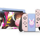 Anime Town Creations Nintendo Switch Overwatch D.VA Vinyl +Tempered Glass Skins - Anime Overwatch Switch Skin