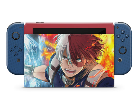 Anime Town Creations Nintendo Switch My Hero Academia Shoto Toradki Vinyl only Skins - Anime My Hero Academia Switch Skin