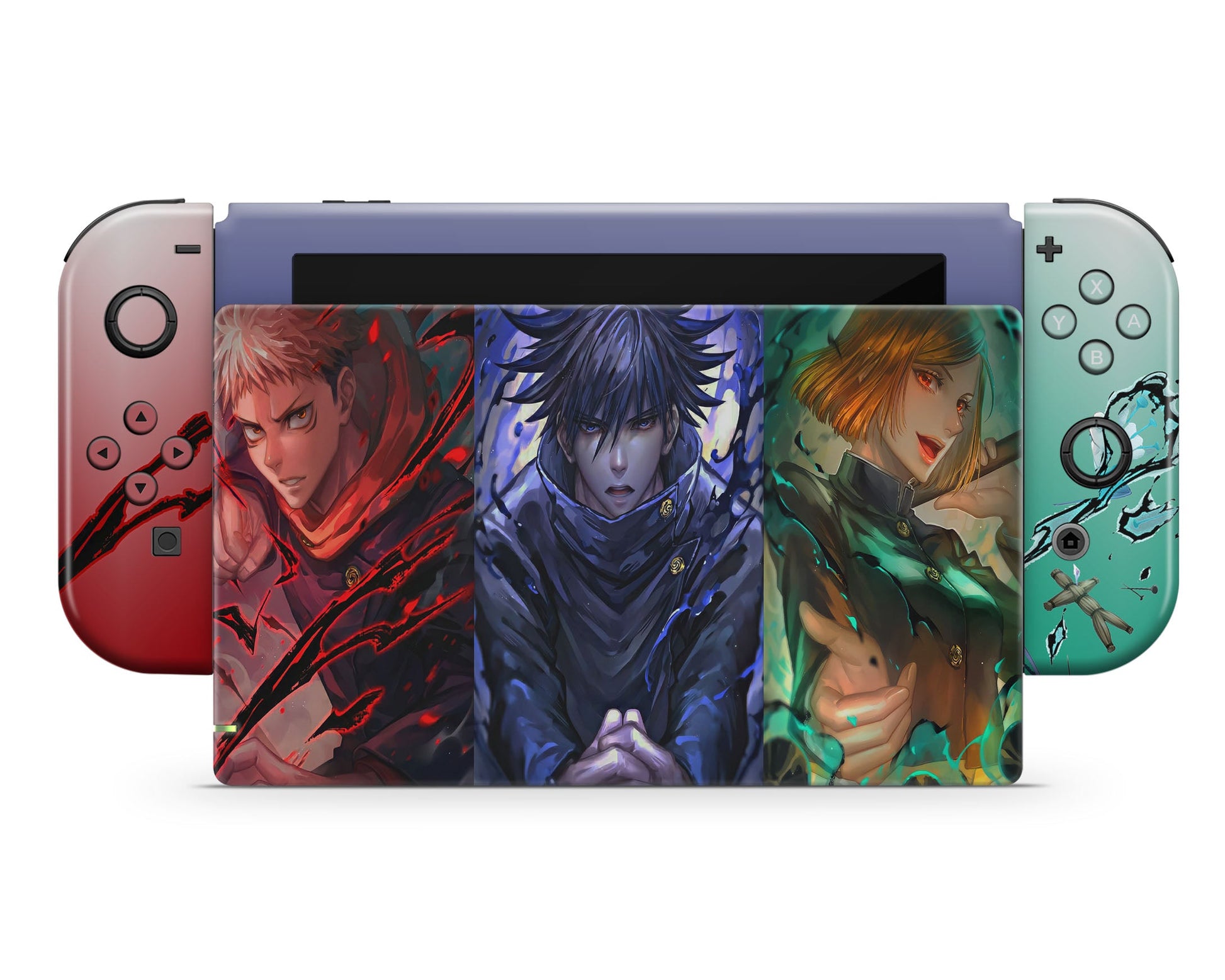 Anime Town Creations Nintendo Switch Jujutsu Kaisen Team Vinyl only Skins - Anime Jujutsu Kaisen Switch Skin