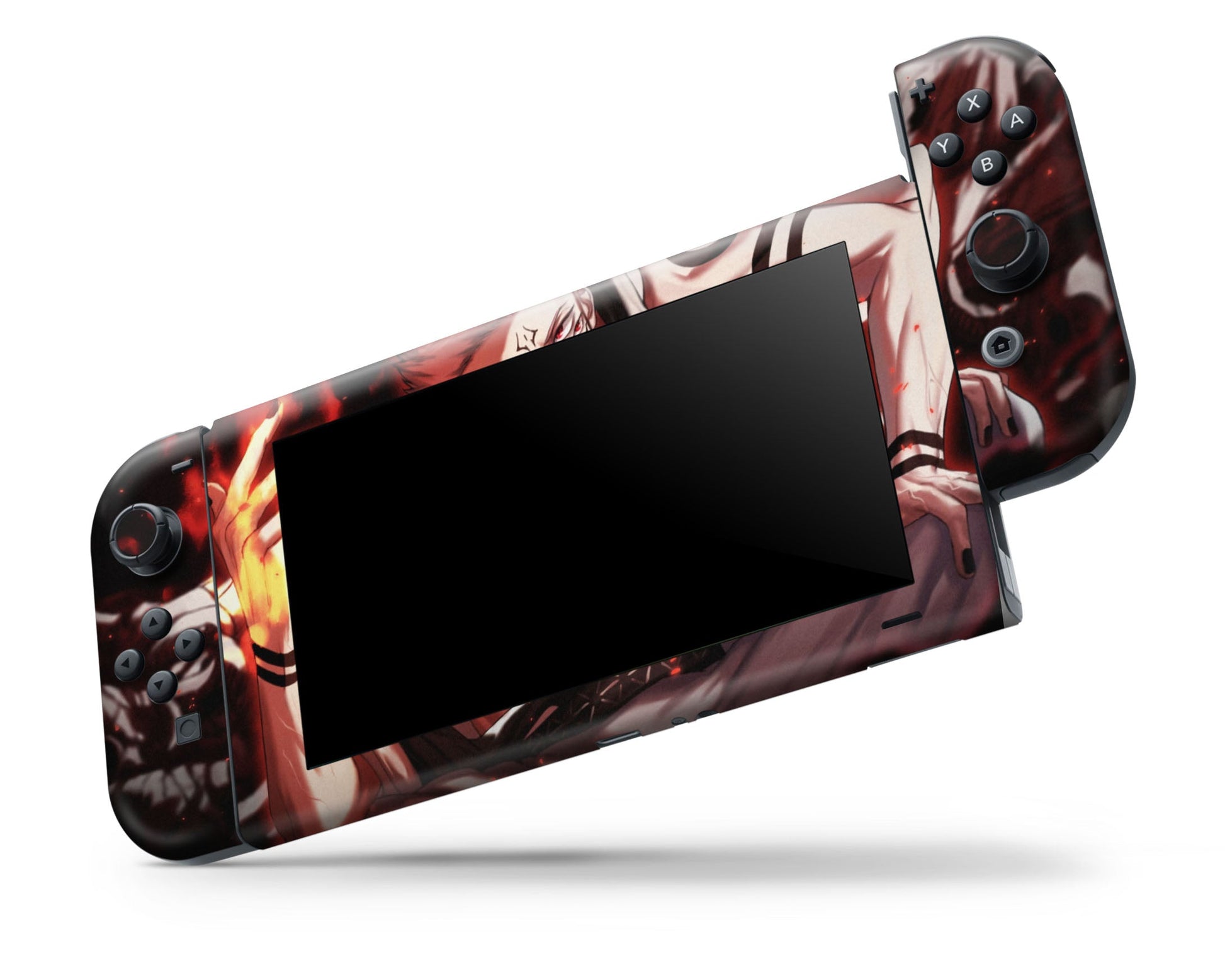 Anime Town Creations Nintendo Switch Jujutsu Kaisen Sukuna Vinyl +Tempered Glass Skins - Anime Jujutsu Kaisen Switch Skin