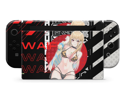 Anime Town Creations Nintendo Switch My Dress up Darling Marin Waifu Vinyl only Skins - Anime My Dress Up Darling Switch Skin