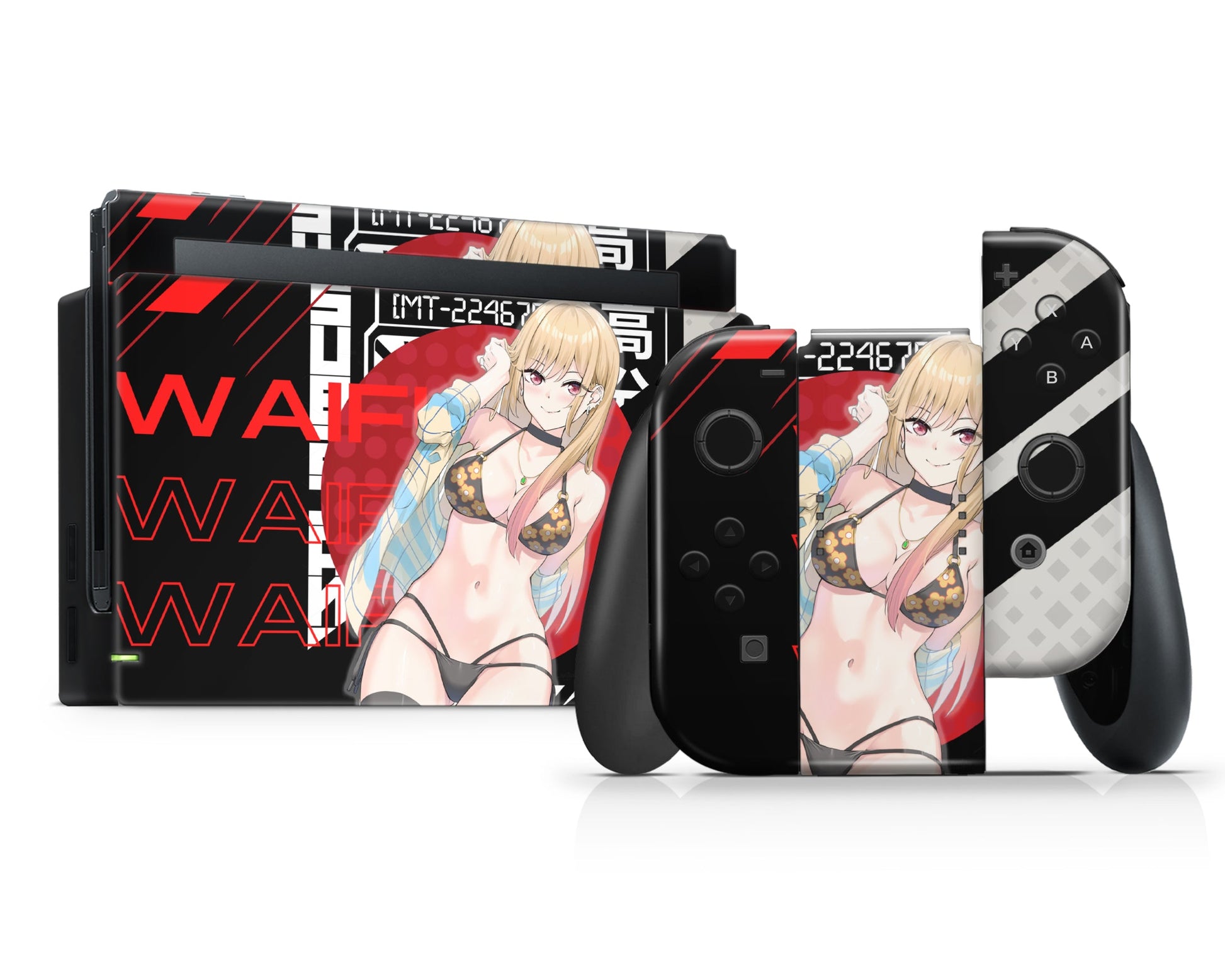 Anime Town Creations Nintendo Switch My Dress up Darling Marin Waifu Vinyl only Skins - Anime My Dress Up Darling Switch Skin