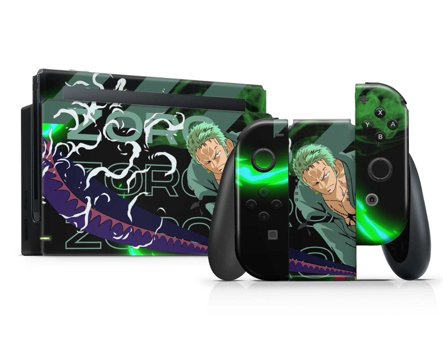 Anime Town Creations Nintendo Switch One Piece Zoro Vinyl only Skins - Anime One Piece Switch Skin